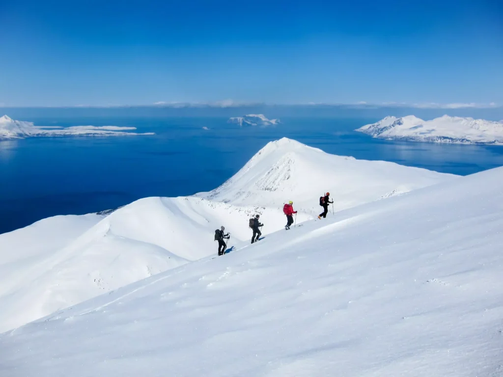 Skiing in lyngen alps Randonee skiing in Lyngen, Norway